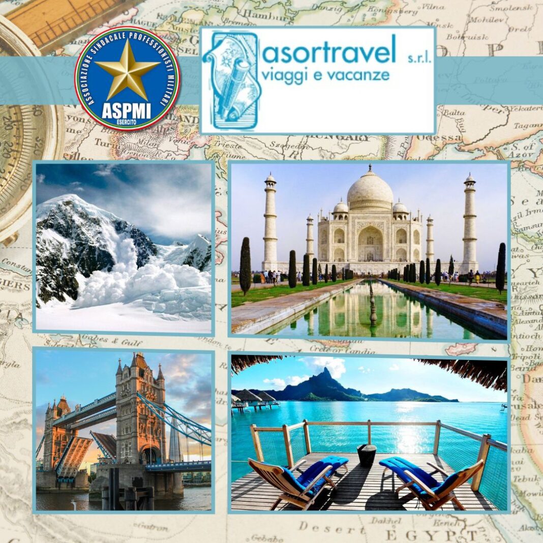 Asortravel: agevolazioni sull'acquisto di biglietti, vacanze, crociere e viaggi di gruppo