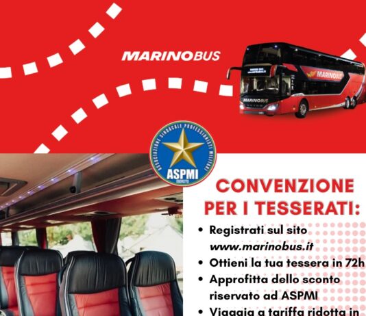 MarinoBus: sconto sui prezzi di listino per i tesserati ASPMI