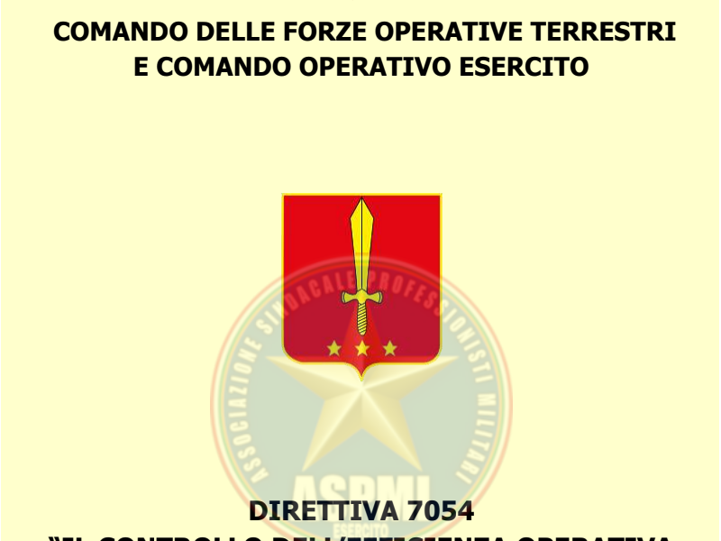 2020 - PEFO - Direttiva 7054 - Controllo Efficienza Operativa