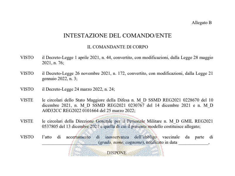 Prot. 171589 del 30 Marzo 2022 Format Sospensione obbligo vaccinale