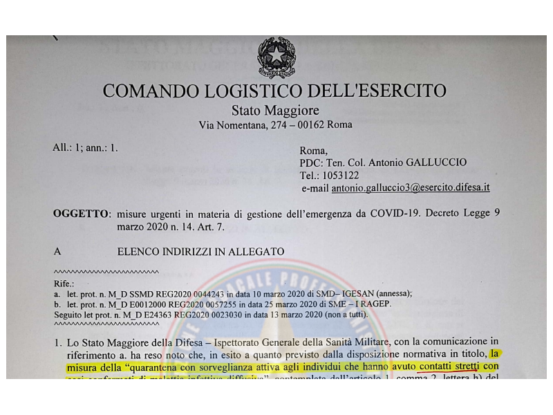 Prot. 32106 del 23 Aprile 2020 del Misure urgenti in materia dell