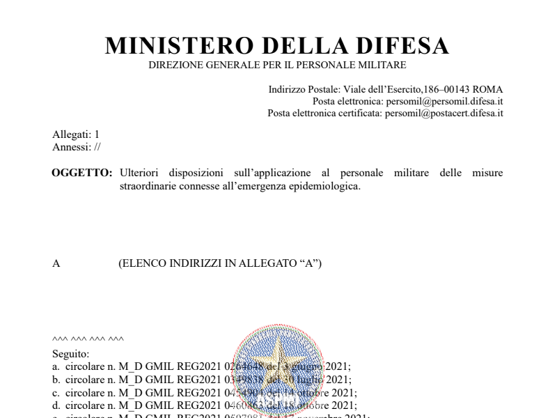 Prot. 44612 del 02 febbraio 2022 Assenza Giustificata Vaccinazione Covid