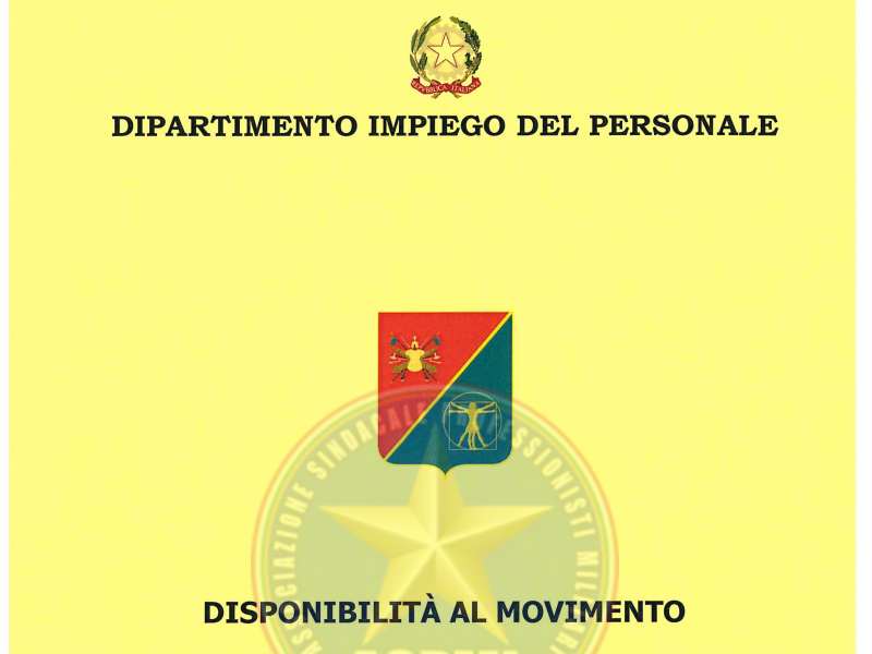 Prot. 97075 del 23 Dicembre 2020 Disponibilità al Movimento 2021