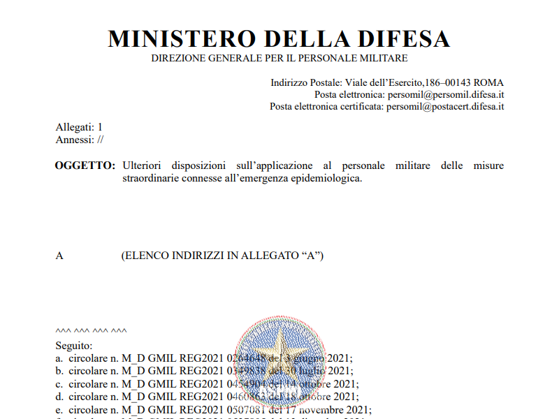 Prot.162277 del 25 marzo 2022 Promozione dei marescialli compresi nell