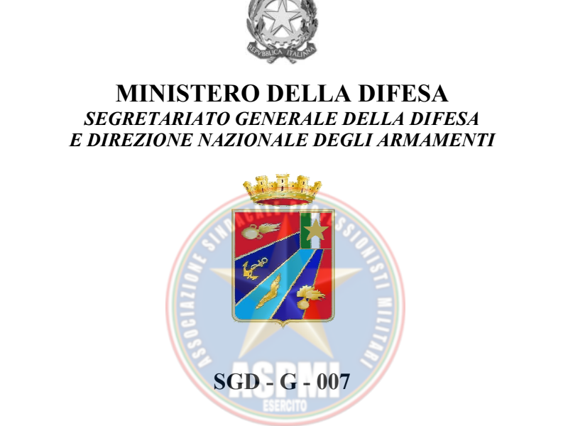 SGD-G-007 Impiego dei mezzi militari Edizione 2009
