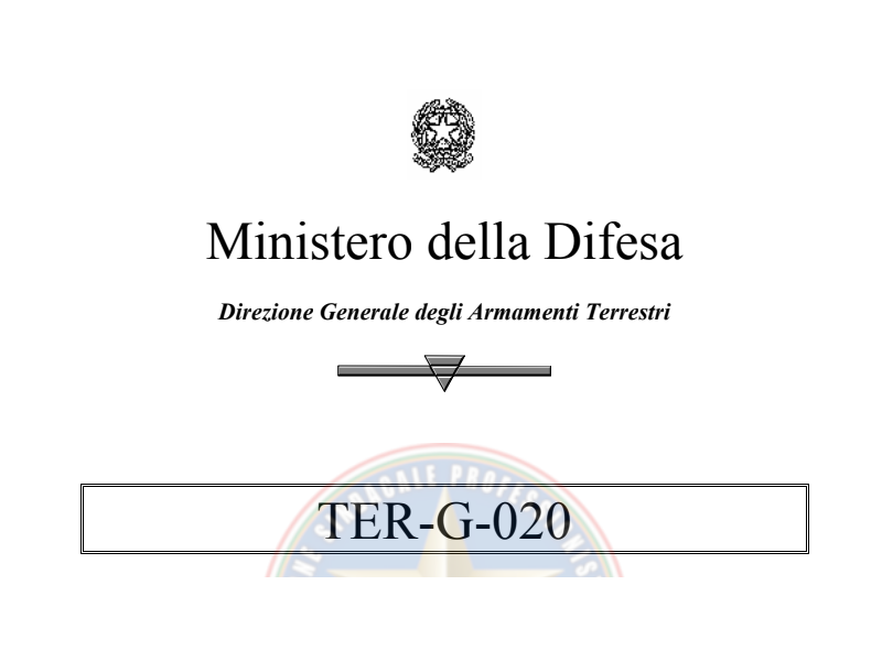 TER-G-020 Norme relative al rilascio, rinnovo, sospensione, revoca e  ritiro della patente militare di guida